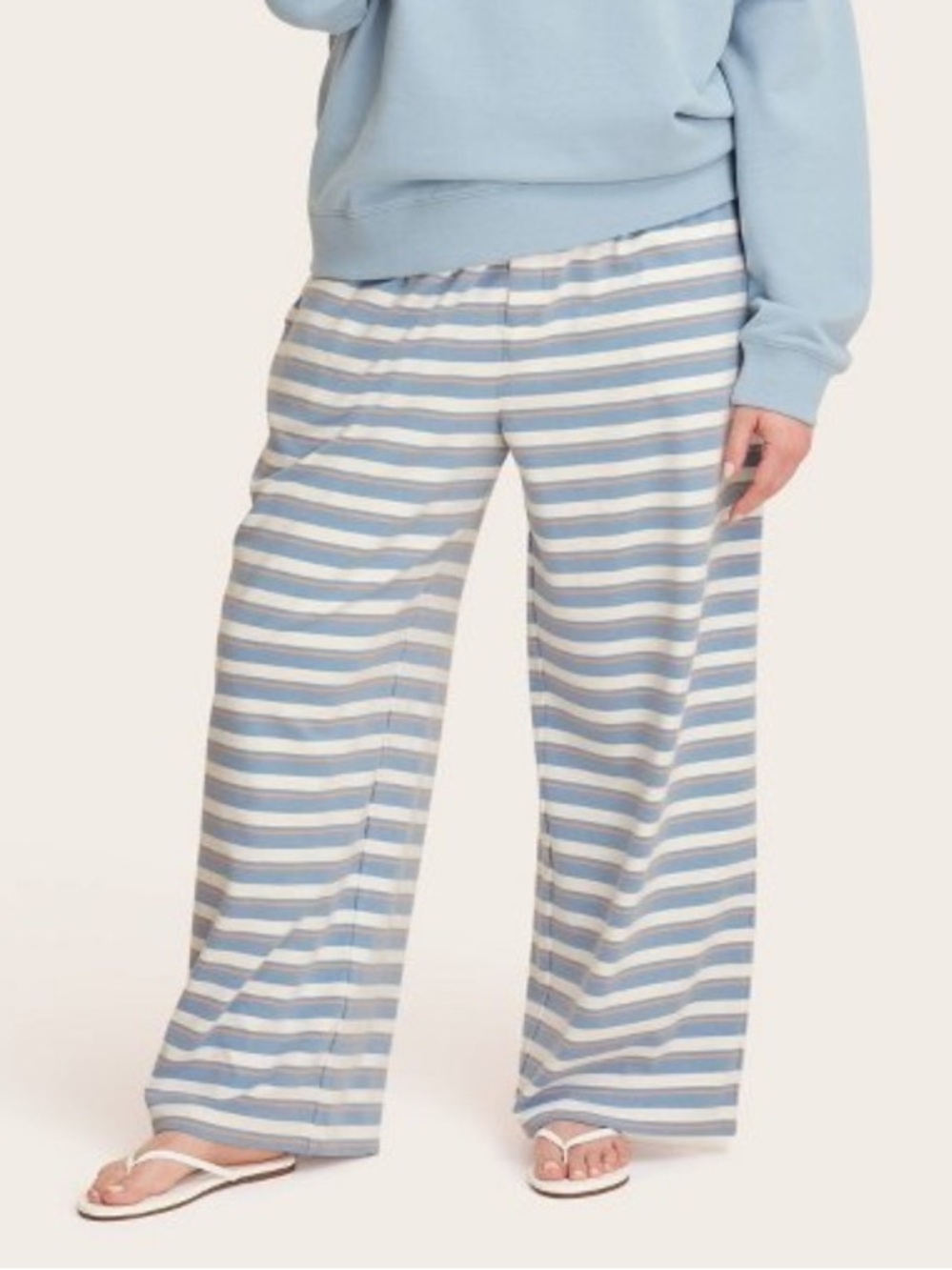 Parke x Target knit boxer high rise pants striped 1X